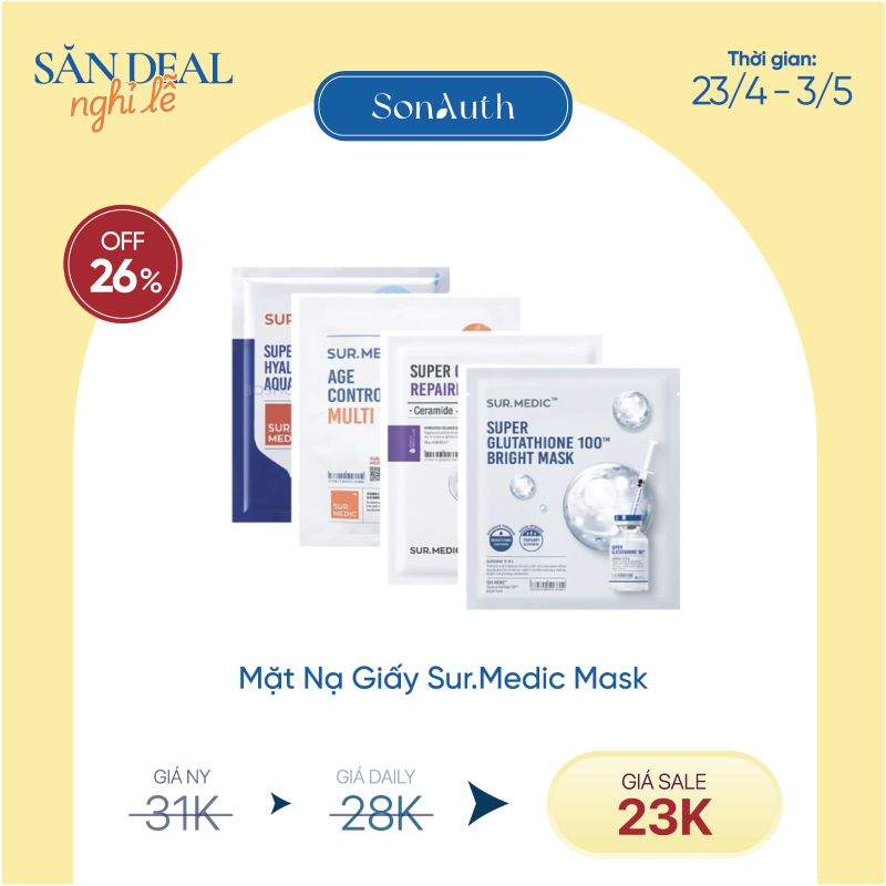 Mặt Nạ Giấy Sur.Medic Mask 30g