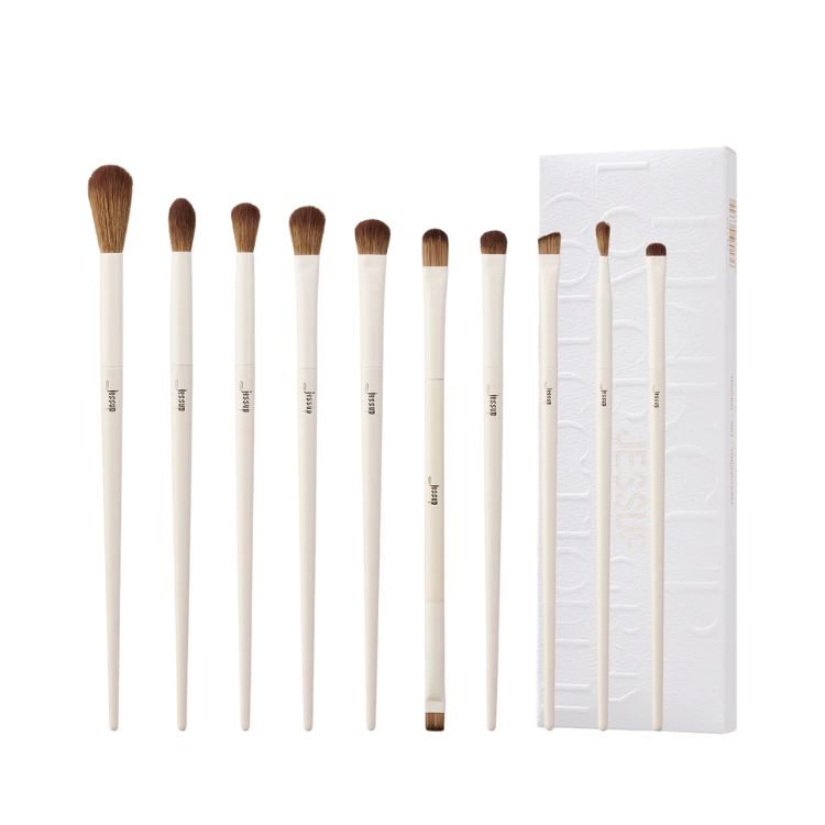 Bộ Cọ Trang Điểm Jessup Brushes Collection (Light Gray)