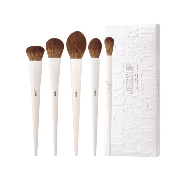 Bộ Cọ Trang Điểm Jessup Brushes Collection (Light Gray)