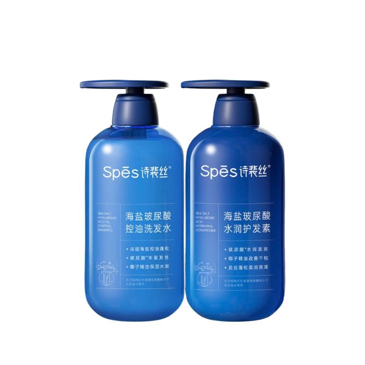 Bộ Gội Xả Muối Biển Spes Sea Salt Hyaluronic Acid Hydrating 600ml