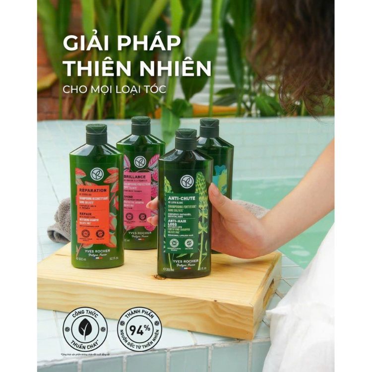 Dầu Gội Thuần Chay Yves Rocher Shampoo 300ml