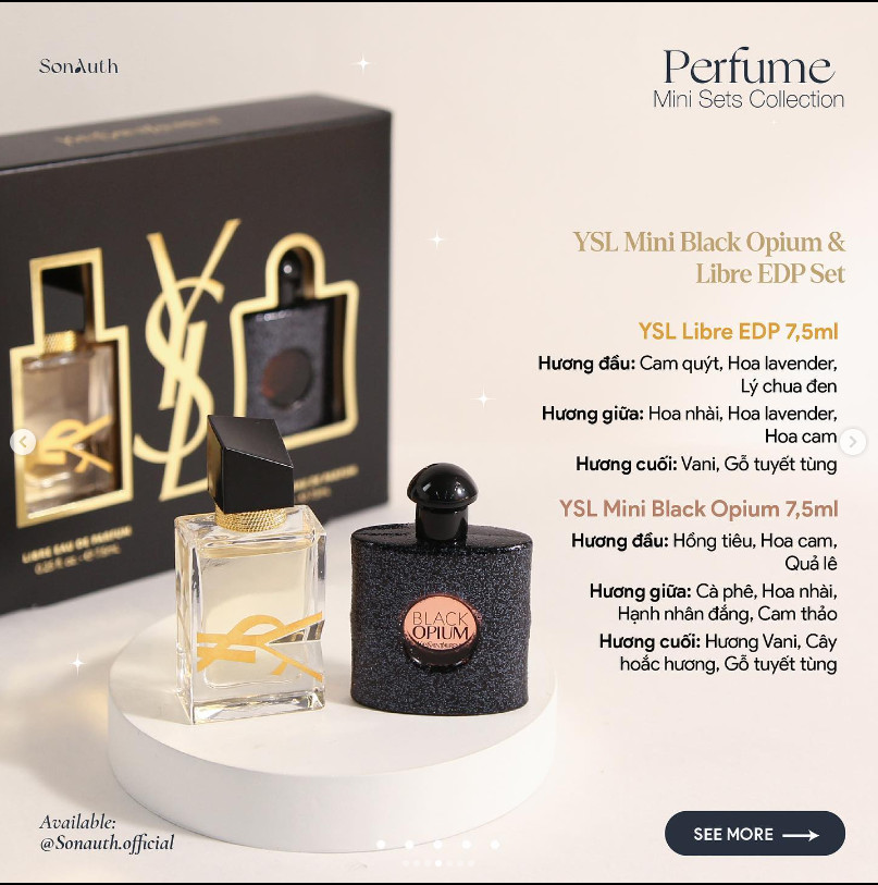 Nước Hoa YSL Mini Black Opium & Libre EDP Set