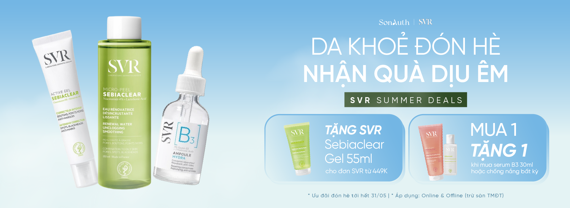 SVR deal mùa hè quà liền tay