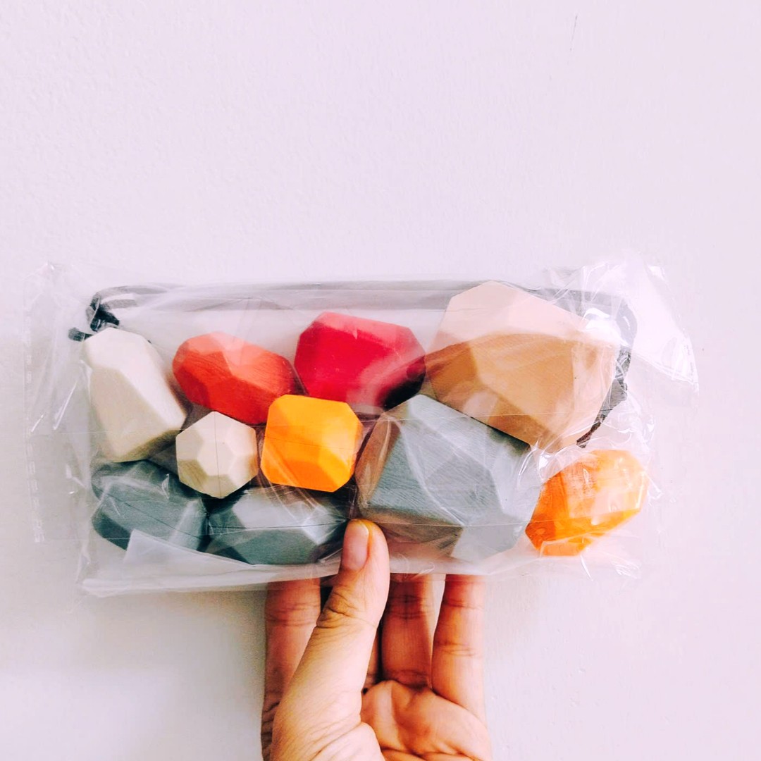 Đồ chơi Tumi-ishi đá xếp chồng cân bằng Montessori – Đồ chơi gỗ thông minh rèn luyện kỹ năng cho bé từ 3 tuổi