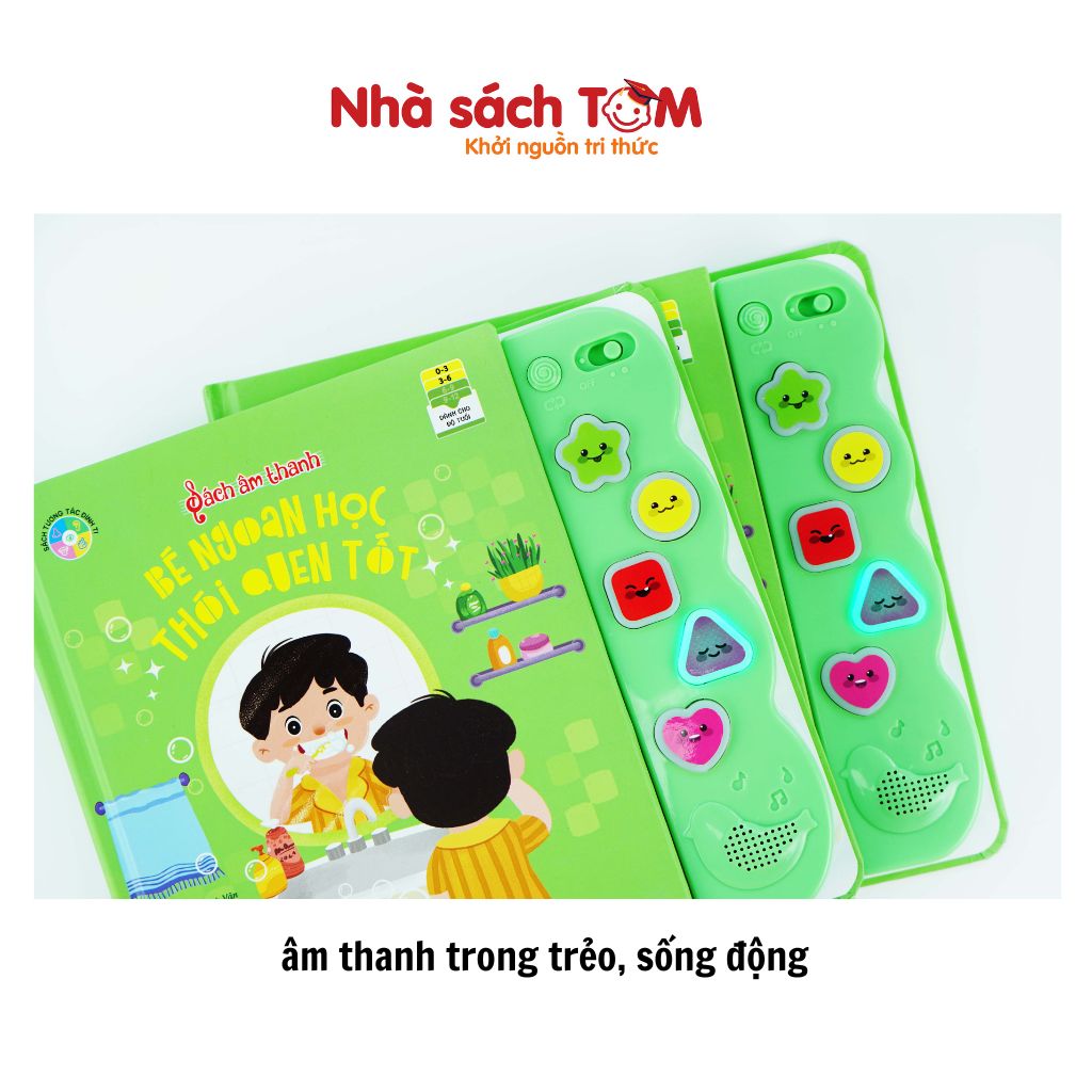 Sách âm thanh Đinh Tị sách song ngữ bìa cứng tương tác đầy thú vị cho bé từ 0-6 tuổi
