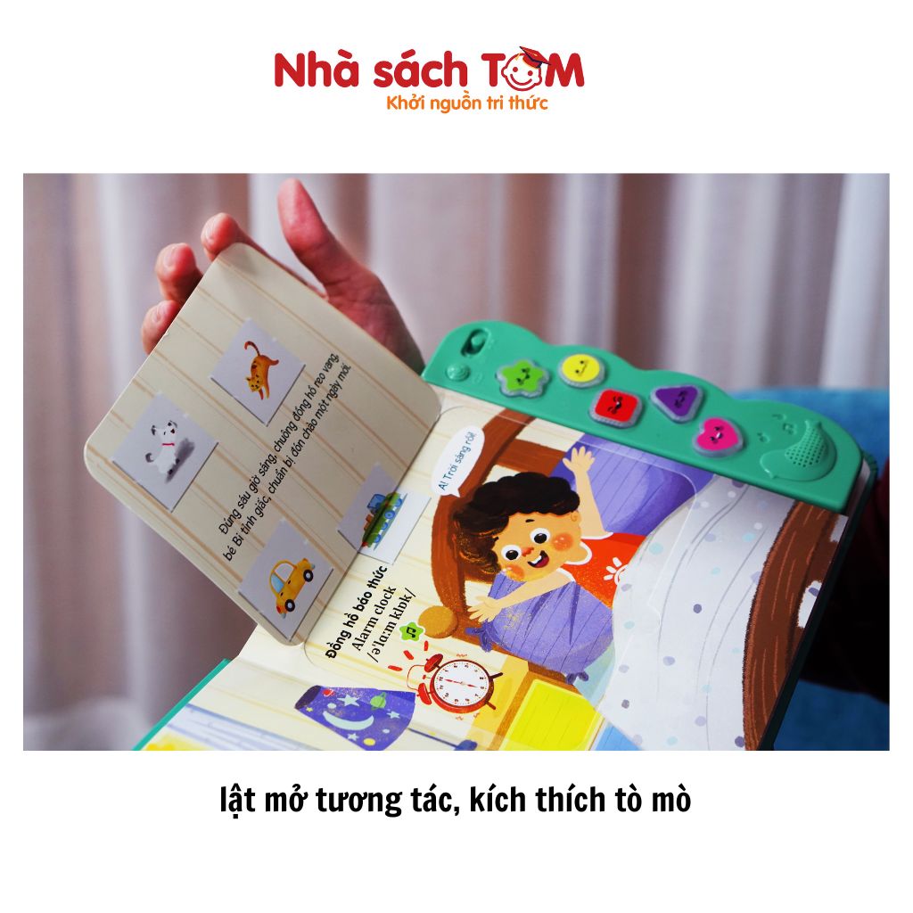 Sách âm thanh Đinh Tị sách song ngữ bìa cứng tương tác đầy thú vị cho bé từ 0-6 tuổi