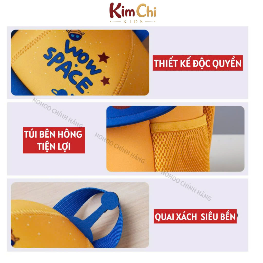 Balo mẫu giáo Nohoo chính hãng siêu nhẹ hình thú dễ thương cho bé từ 2-6 tuổi NHB022