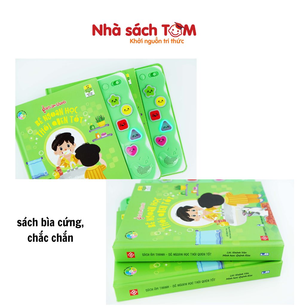 Sách âm thanh Đinh Tị sách song ngữ bìa cứng tương tác đầy thú vị cho bé từ 0-6 tuổi
