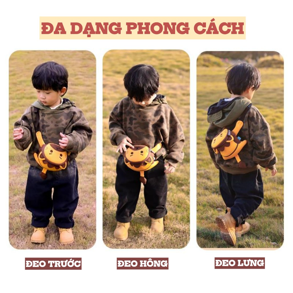 Túi đeo chéo hình thú ngộ nghĩnh Nohoo cho bé , túi mini dễ thương, nhẹ, phù hợp bé đi chơi, đi học