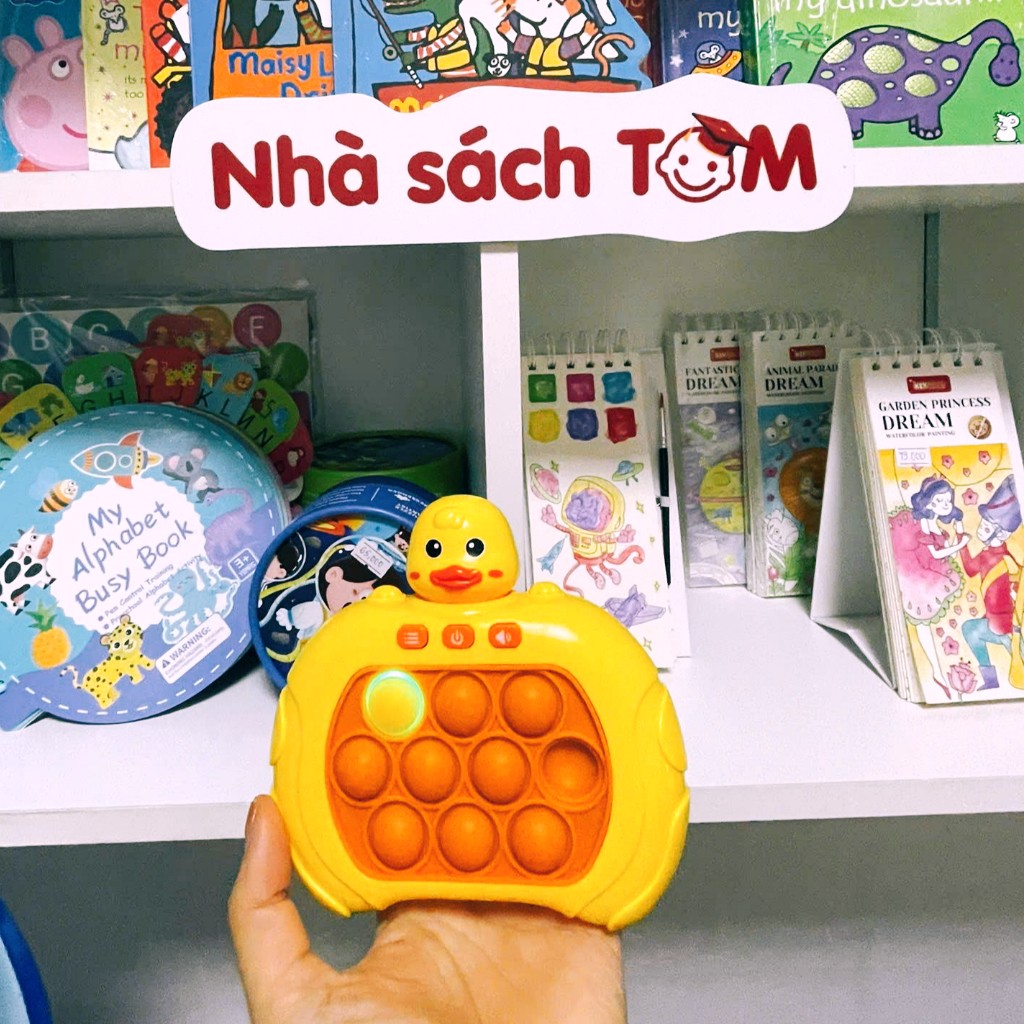 Pop it máy chơi game điện tử nhiều cấp độ, máy Pop it nhiều level có đèn nhạc – Đồ chơi giải trí giảm stress cho bé