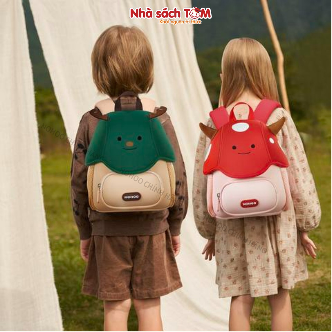 Balo mẫu giáo Nohoo chính hãng siêu nhẹ hình thú dễ thương cho bé từ 2-6 tuổi NB021