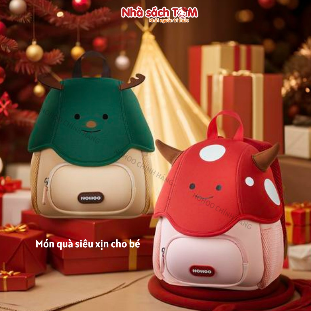 Balo mẫu giáo Nohoo chính hãng siêu nhẹ hình thú dễ thương cho bé từ 2-6 tuổi NB021