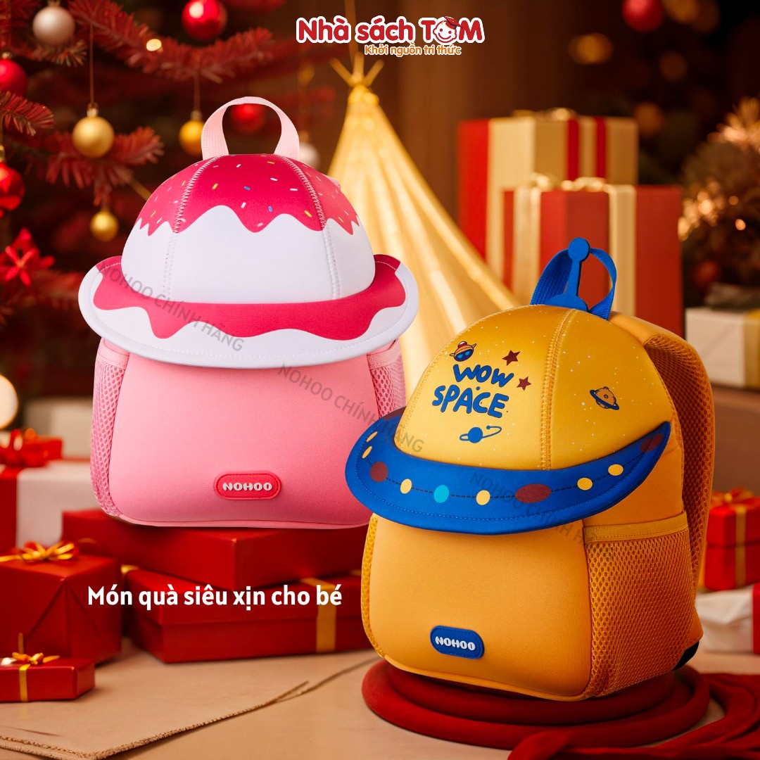 Balo mẫu giáo Nohoo chính hãng siêu nhẹ hình thú dễ thương cho bé từ 2-6 tuổi NHB022