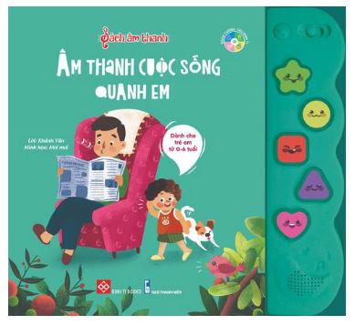 Sách âm thanh Đinh Tị sách song ngữ bìa cứng tương tác đầy thú vị cho bé từ 0-6 tuổi