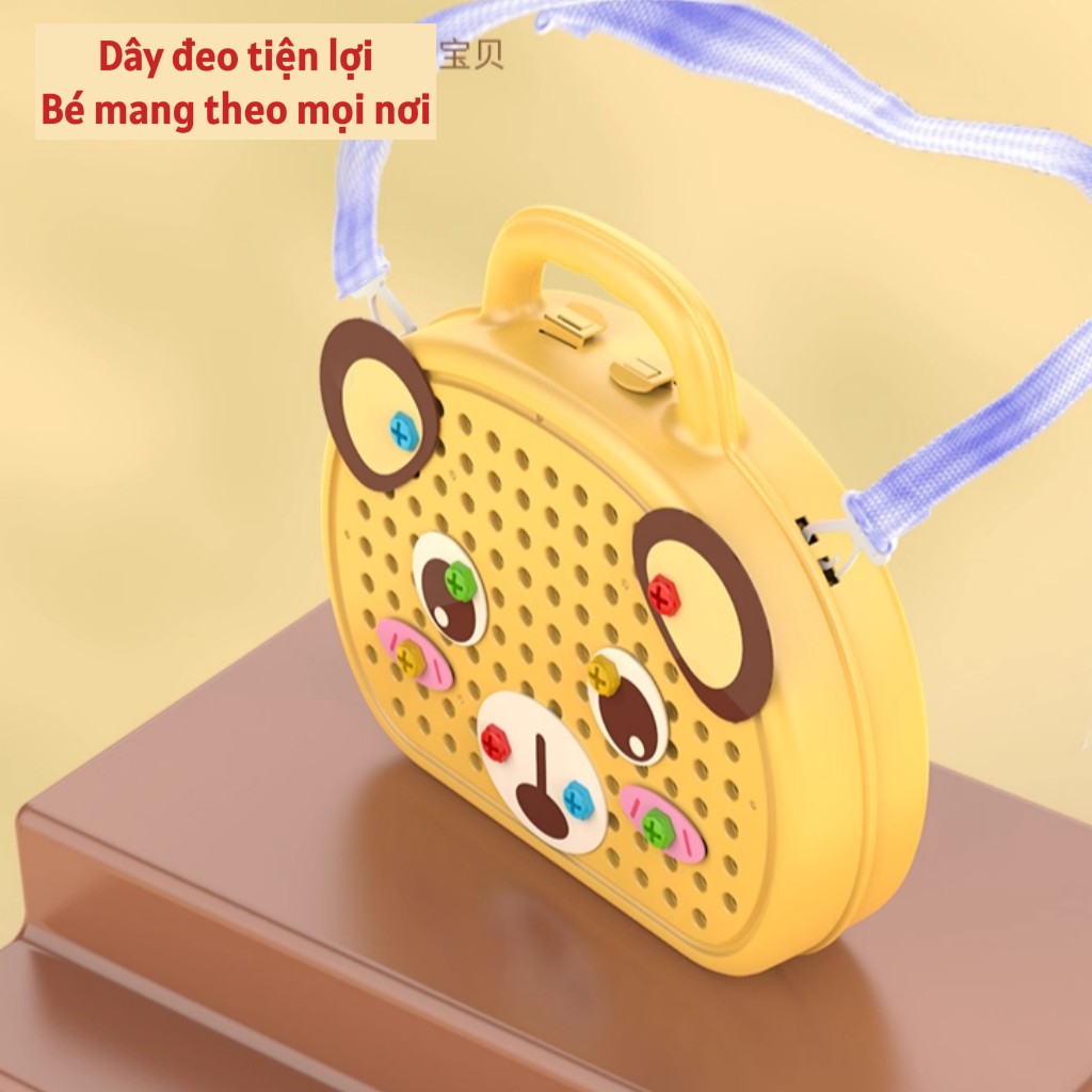 Đồ chơi DIY lắp ráp kỹ sư kèm khoan điện, bộ đồ chơi giáo dục STEM cho bé sáng tạo