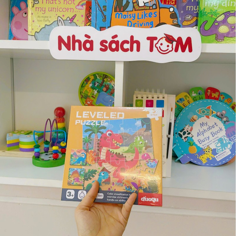Bộ Đồ Chơi Tranh Ghép Hình Montessori Nam Châm 3 Trong 1 nhiều cấp độ, Buludy, cho bé từ 3 tuổi