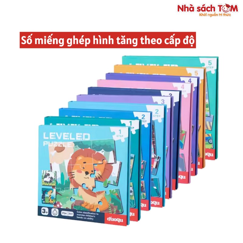 Bộ Đồ Chơi Tranh Ghép Hình Montessori Nam Châm 3 Trong 1 nhiều cấp độ, Buludy, cho bé từ 3 tuổi