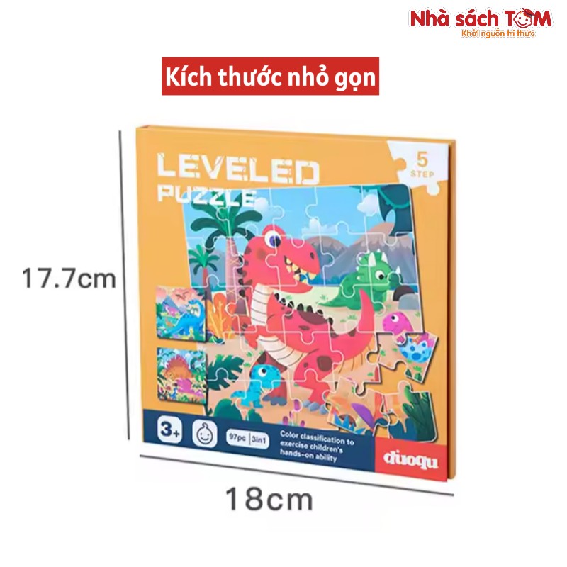 Bộ Đồ Chơi Tranh Ghép Hình Montessori Nam Châm 3 Trong 1 nhiều cấp độ, Buludy, cho bé từ 3 tuổi