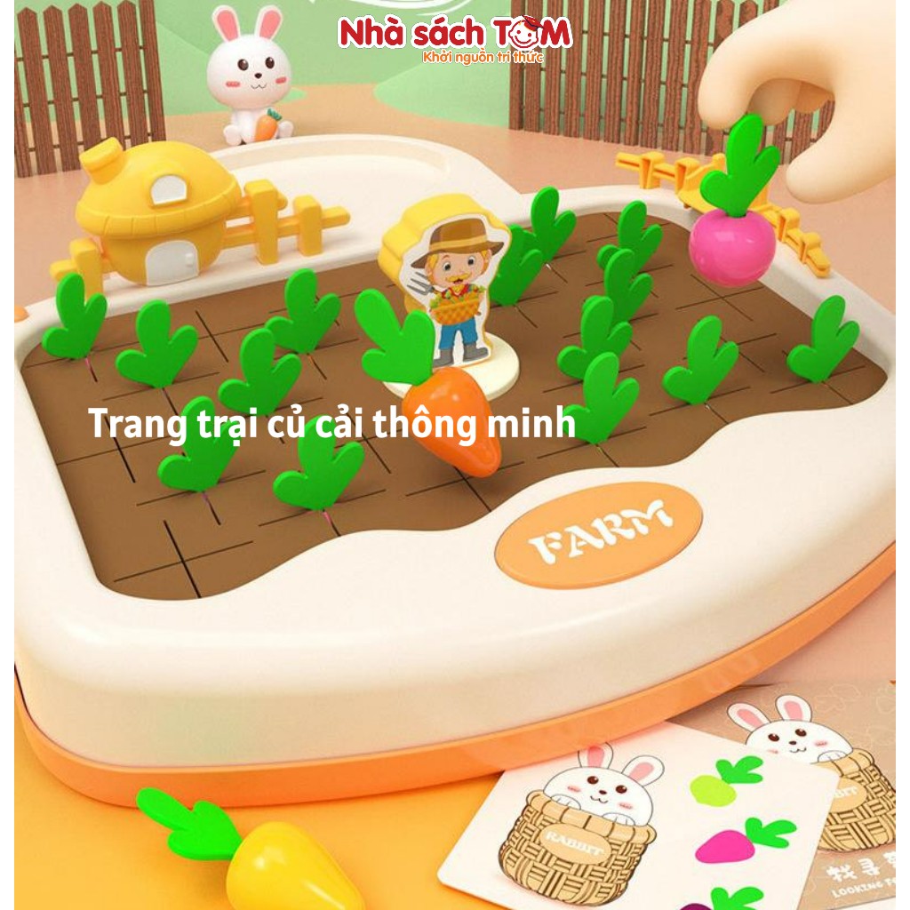 Đồ chơi nhổ cà rốt học toán cho bé 3 tuổi – Đồ chơi tư duy Montessori, cân bằng thông minh