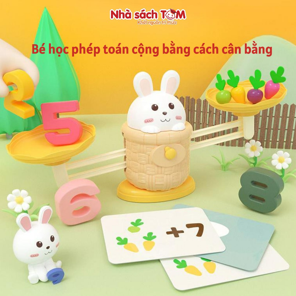 Đồ chơi nhổ cà rốt học toán cho bé 3 tuổi – Đồ chơi tư duy Montessori, cân bằng thông minh
