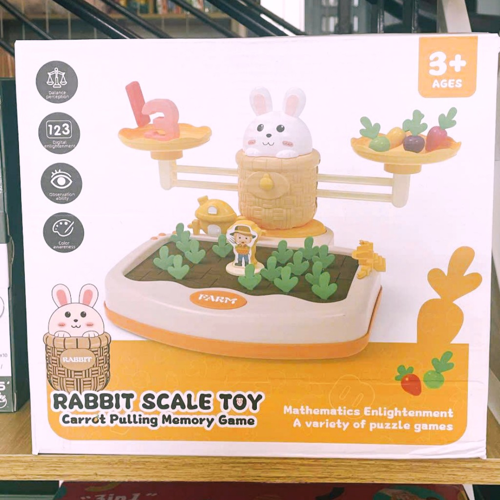 Đồ chơi nhổ cà rốt học toán cho bé 3 tuổi – Đồ chơi tư duy Montessori, cân bằng thông minh