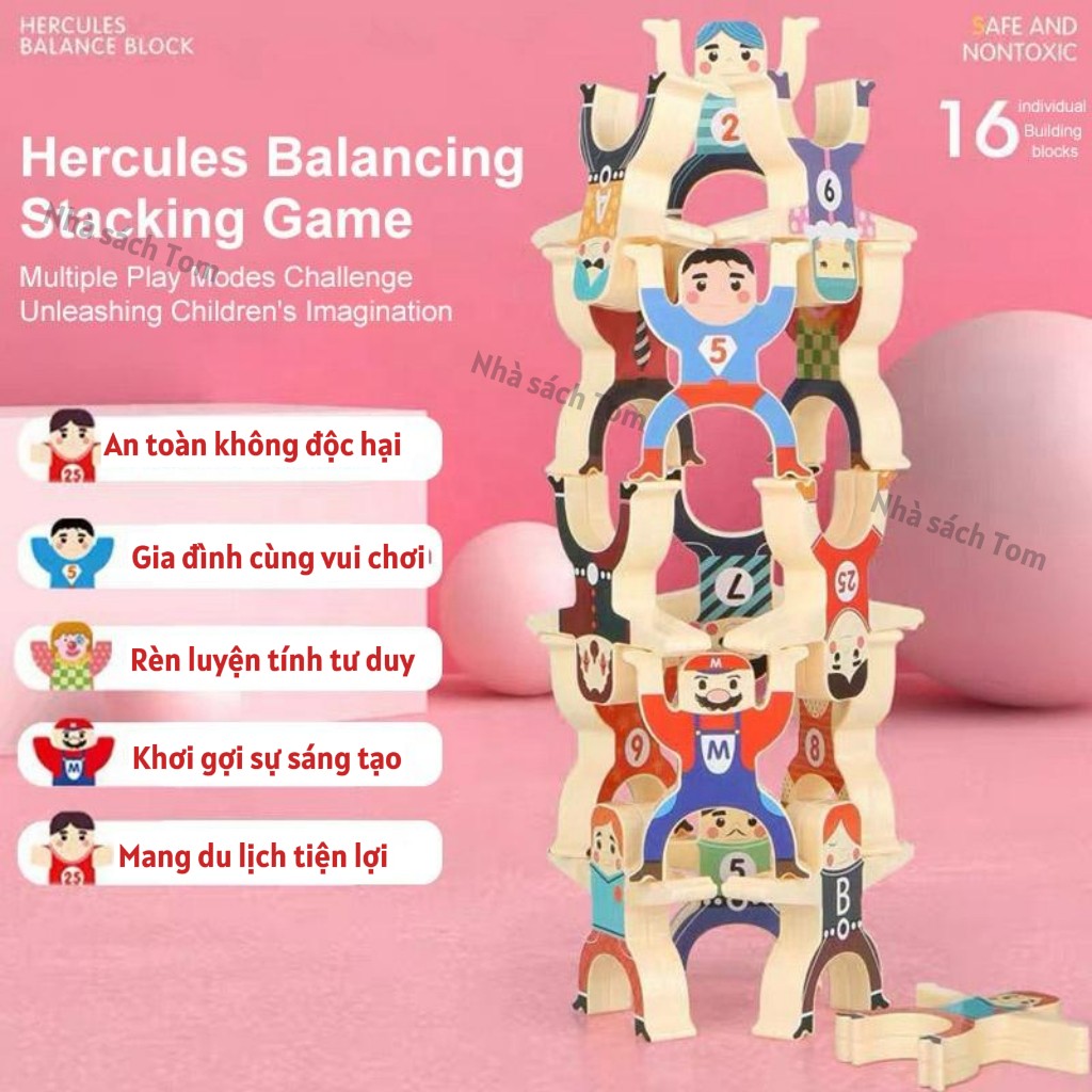 Đồ Chơi Xếp Chồng Cân Bằng Hercules – Đồ Chơi Giáo Dục Thông Minh Cho Bé 3 Tuổi