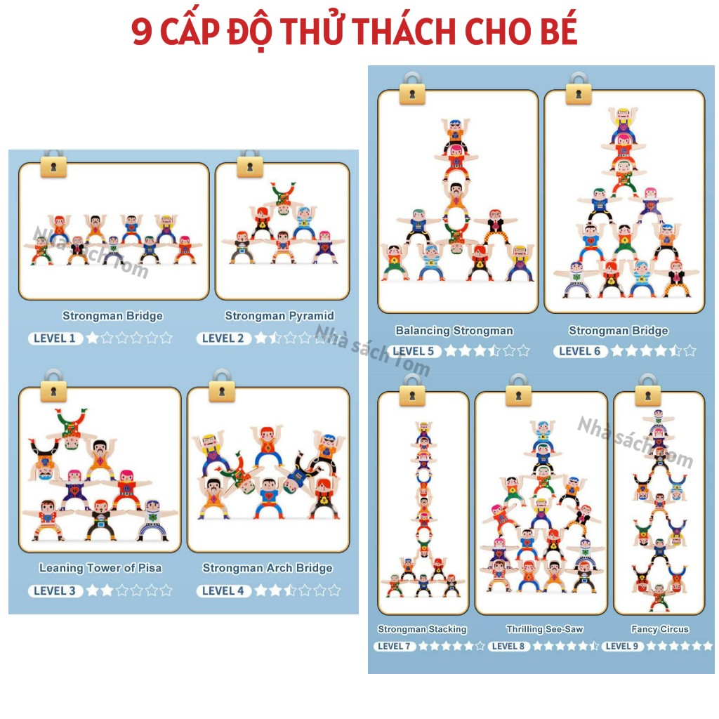 Đồ Chơi Xếp Chồng Cân Bằng Hercules – Đồ Chơi Giáo Dục Thông Minh Cho Bé 3 Tuổi