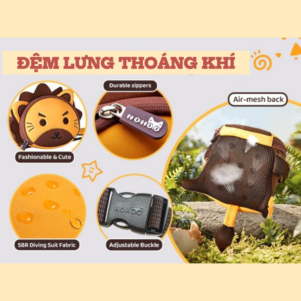 Túi đeo chéo hình thú ngộ nghĩnh Nohoo cho bé , túi mini dễ thương, nhẹ, phù hợp bé đi chơi, đi học
