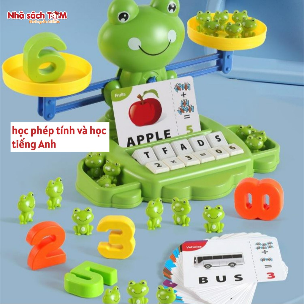 Đồ chơi ếch cân bằng học toán thông minh Montessori – Đồ chơi giáo dục cho bé 6 tuổi