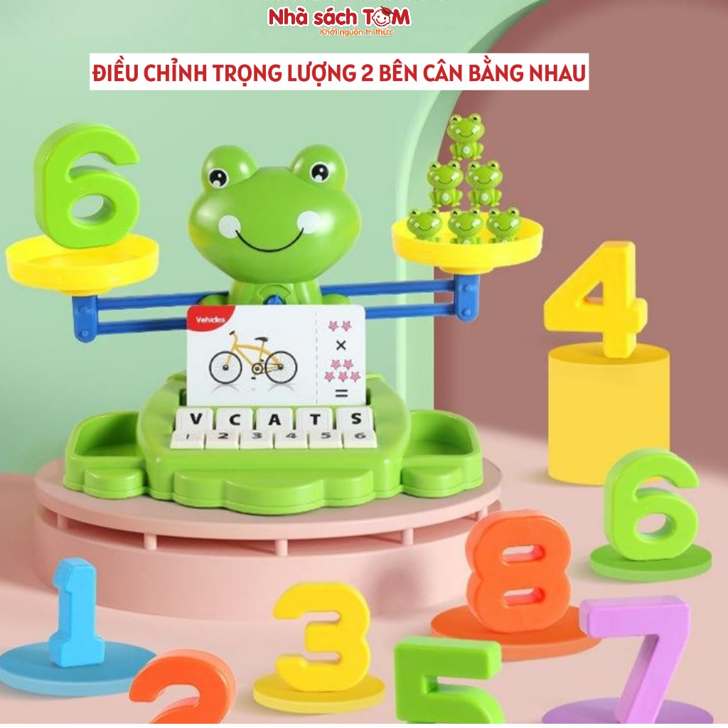 Đồ chơi ếch cân bằng học toán thông minh Montessori – Đồ chơi giáo dục cho bé 6 tuổi