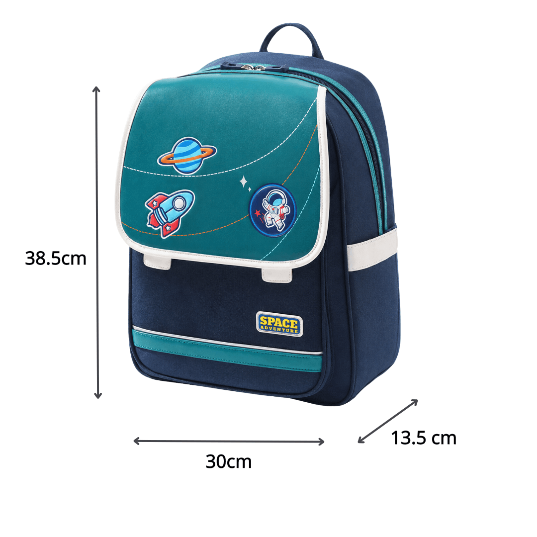 Balo học sinh tiểu học Worm's home balo cao cấp chống gù balo cho bé siêu nhẹ chống nước nhiều ngăn - KimChi Kids -S34202