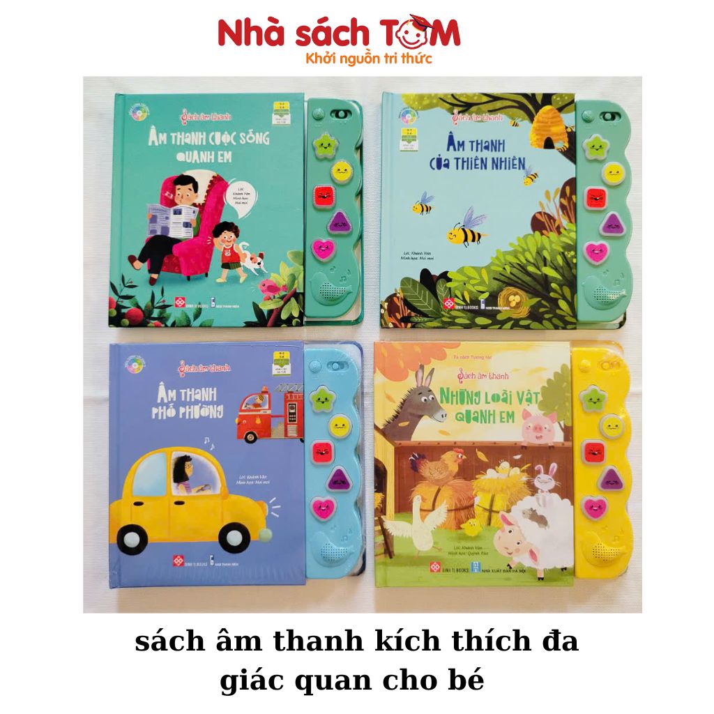 Sách âm thanh Đinh Tị sách song ngữ bìa cứng tương tác đầy thú vị cho bé từ 0-6 tuổi