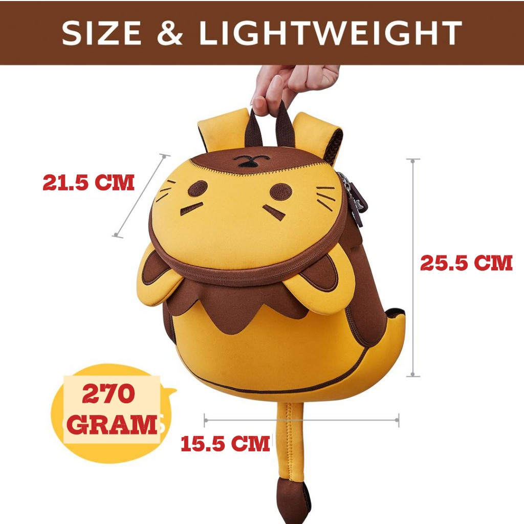 Balo mẫu giáo chống lạc Nohoo chính hãng siêu nhẹ hình thú dễ thương cho bé từ 2-6 tuổi NHB053S