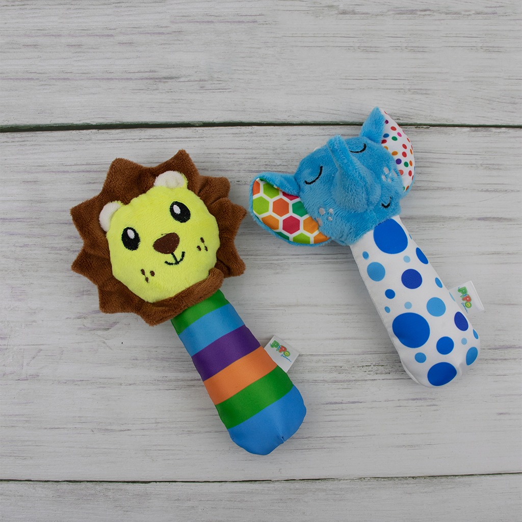 Lục lạc vải cầm tay hình con vật - Pipo