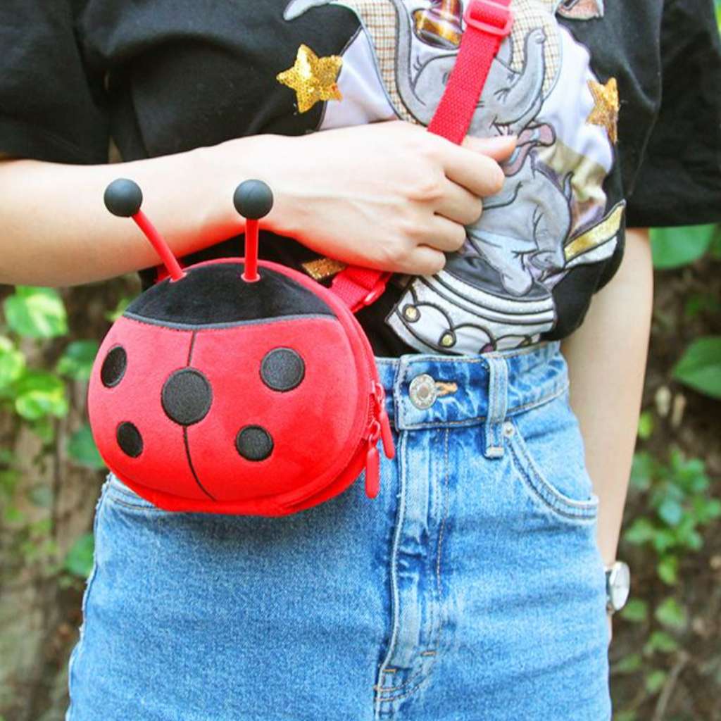 Túi đeo chéo trẻ em hình bọ dễ thương Supercute, túi đeo chéo cho bé 1–12 tuổi, túi mini hoạt hình