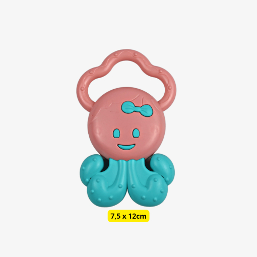 Đồ chơi lục lạc cầm tay cho bé,bộ đồ chơi xúc xắc, Hoàng Thu Toys,nhựa nguyên sinh an toàn cho bé