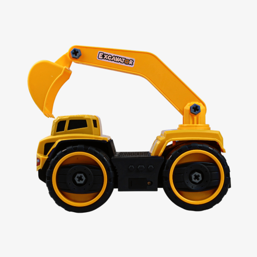 Đồ chơi xe xây dựng mô hình cho bé,xe lắp ráp thông minh có âm thanh,Hoàng Thu Toys,nhựa nguyên sinh