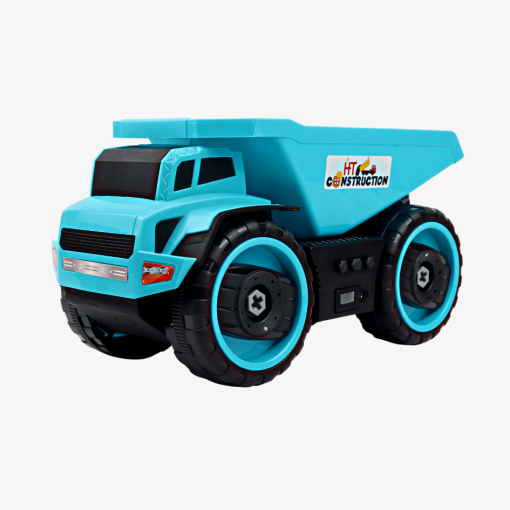 Đồ chơi xe xây dựng mô hình cho bé,xe lắp ráp thông minh có âm thanh,Hoàng Thu Toys,nhựa nguyên sinh