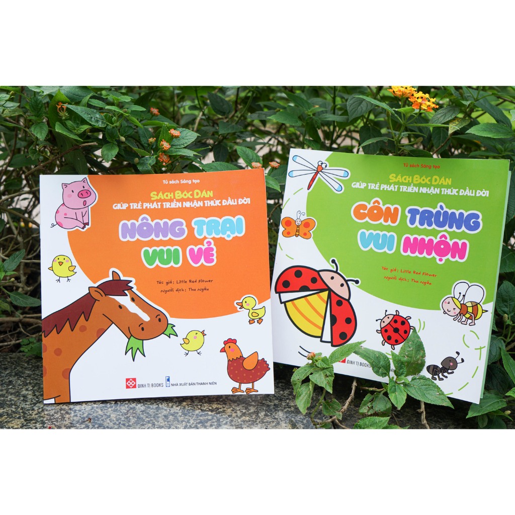 Sách bóc dán giúp trẻ phát triển nhận thức đầu đời - Cho trẻ 3 - 6 tuổi - Đinh Tị Books