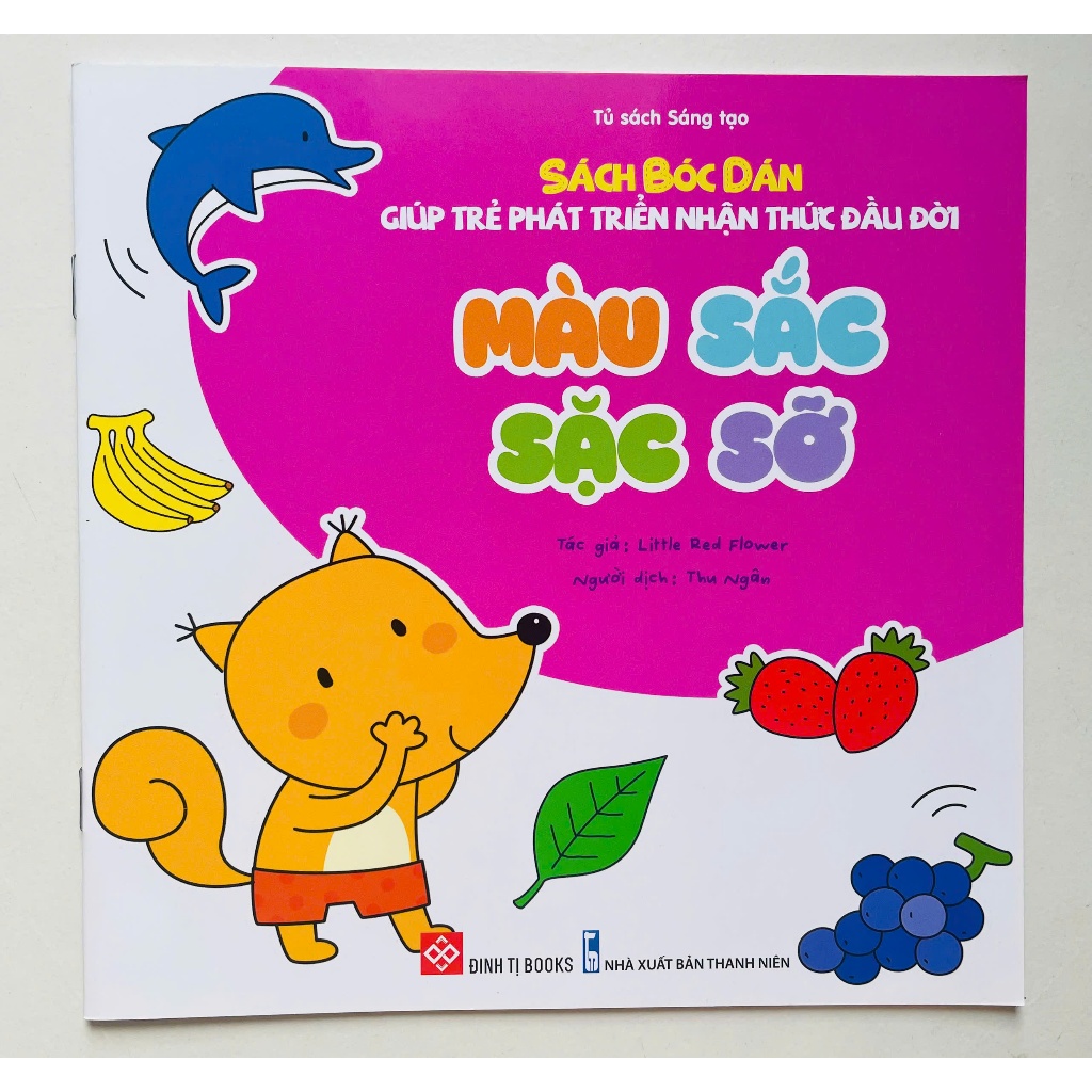 Sách bóc dán giúp trẻ phát triển nhận thức đầu đời - Cho trẻ 3 - 6 tuổi - Đinh Tị Books
