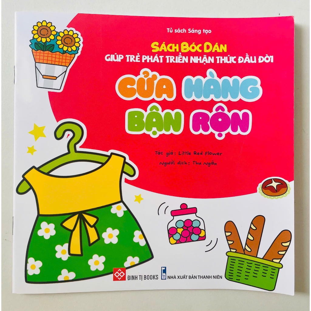 Sách bóc dán giúp trẻ phát triển nhận thức đầu đời - Cho trẻ 3 - 6 tuổi - Đinh Tị Books