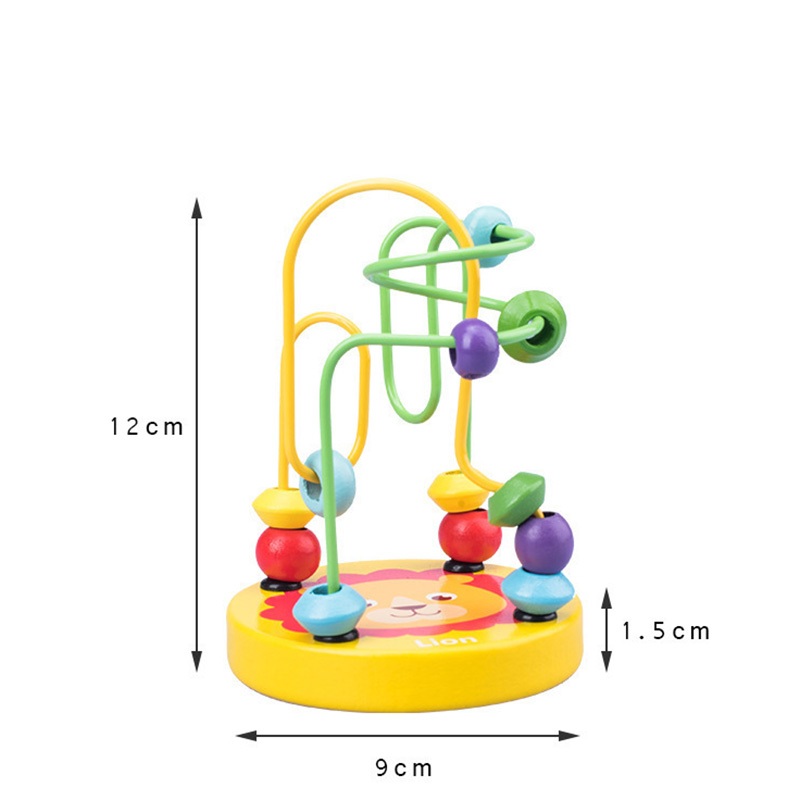 Đồ chơi giáo dục thông minh luồn hạt bằng gỗ, đồ chơi Montessori giúp bé phát triển trí tuệ