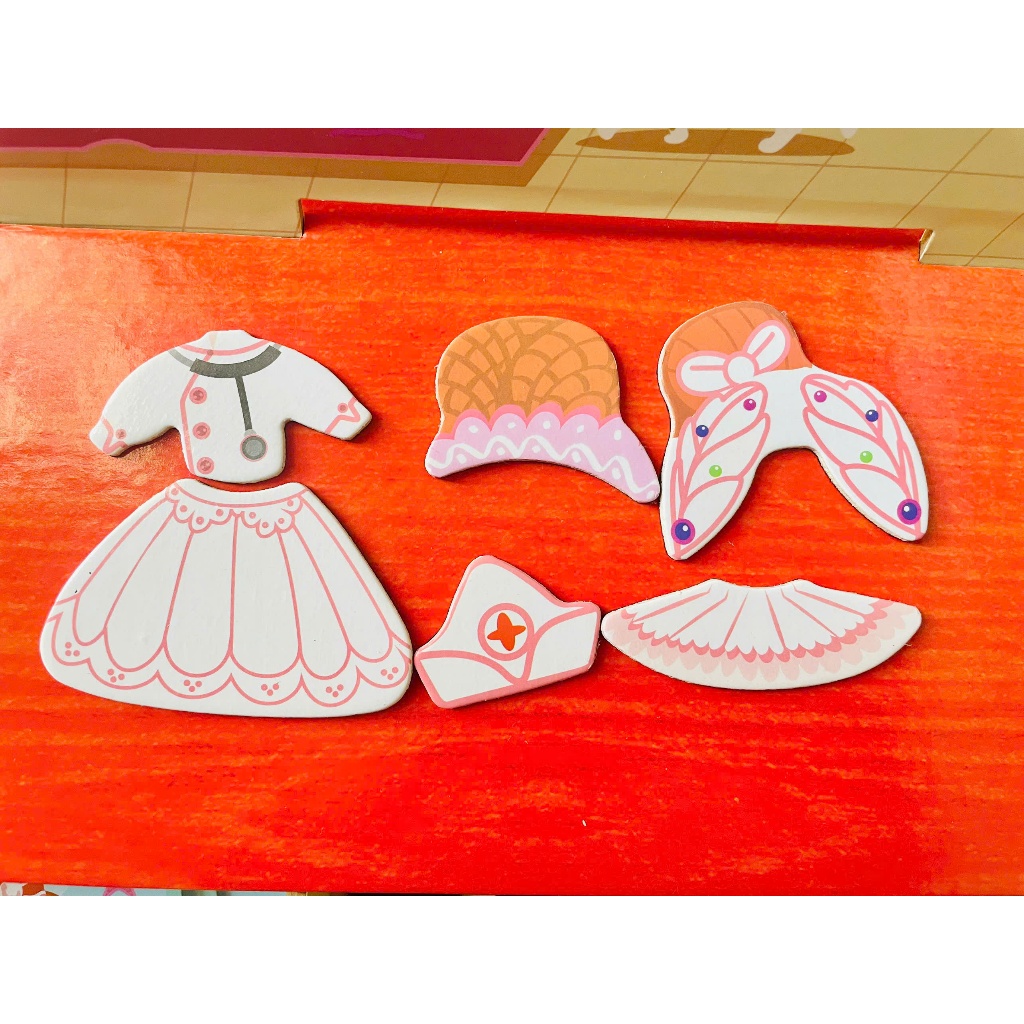 Đồ chơi búp bê nam châm thay đồ cho bé gái, đồ chơi Montessori phát triển trí tuệ cho bé từ 3 tuổi