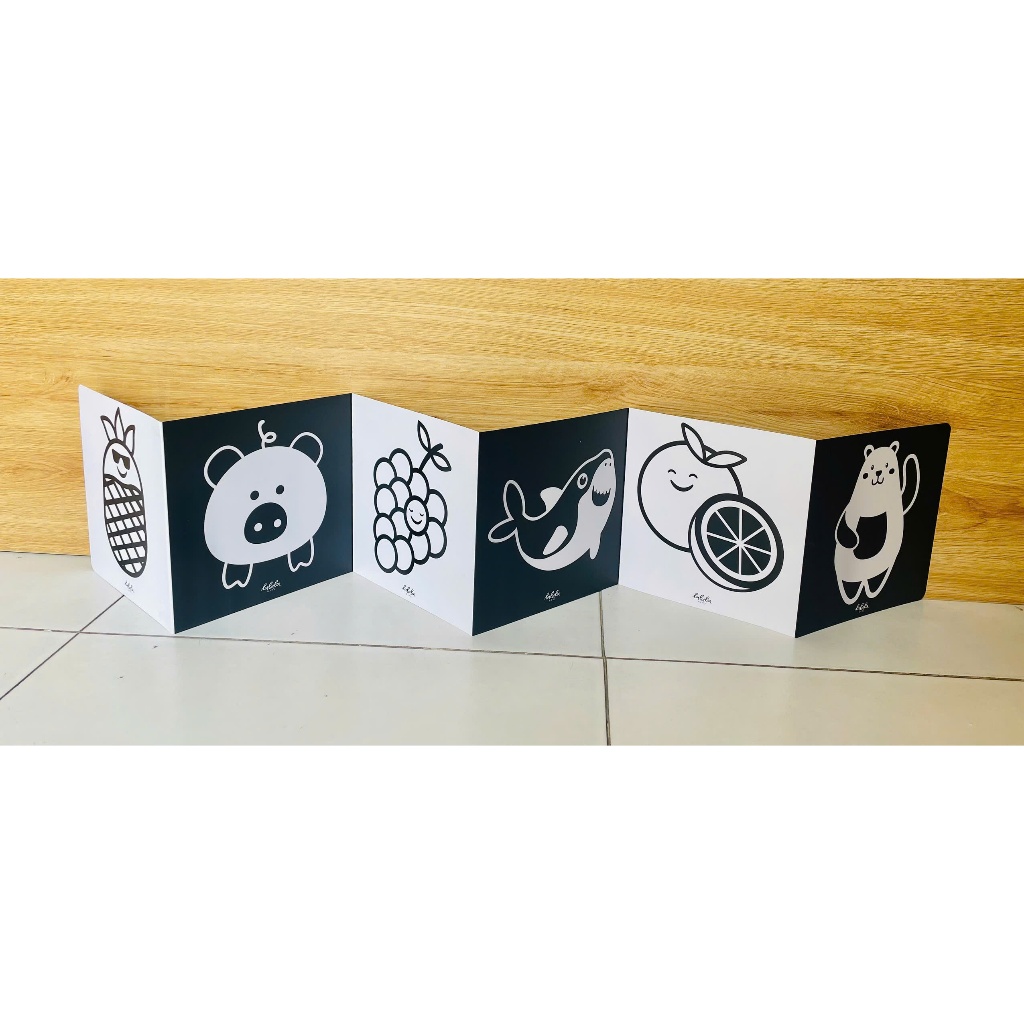 Đồ chơi thẻ gấp zic zac kích thích thị giác Lalala baby cho bé 0-12 tháng ,đồ chơi thông minh cho bé