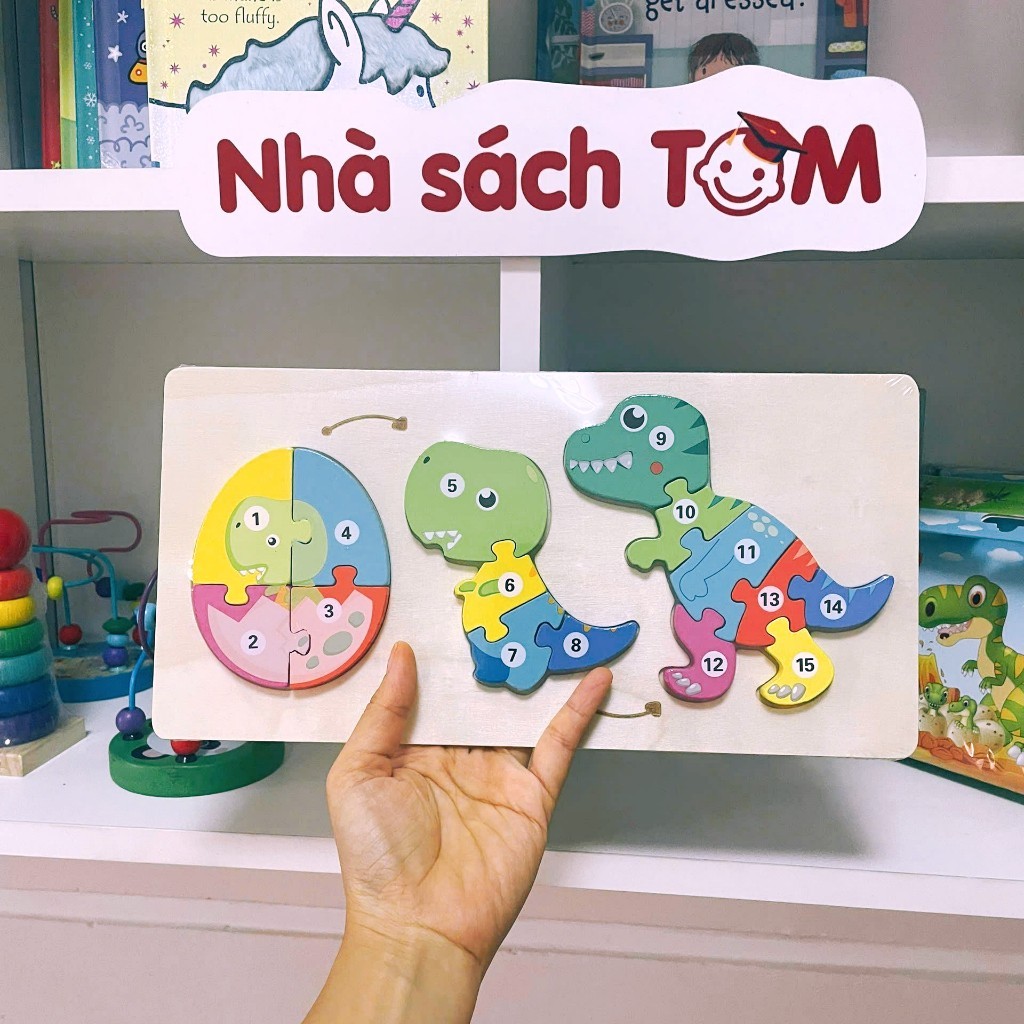 Đồ chơi tranh ghép hình 3D bộ xếp hình gỗ cho bé từ 3 tuổi