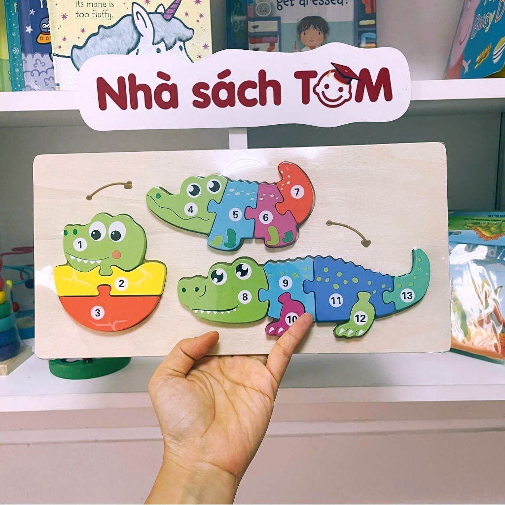 Đồ chơi tranh ghép hình 3D bộ xếp hình gỗ cho bé từ 3 tuổi