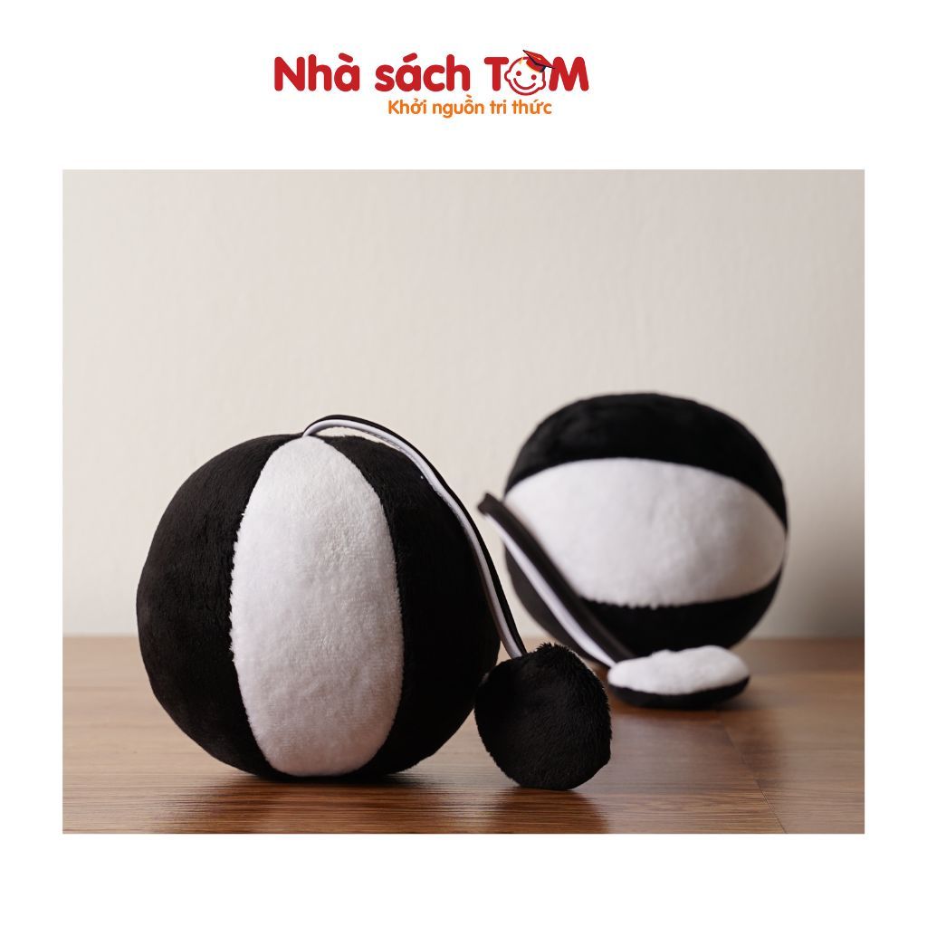 Đồ chơi bóng vải lục lạc và bóp chít chít Lalala Baby kích thích giác quan cho bé từ 0-12 tháng, Nhà sách Tom