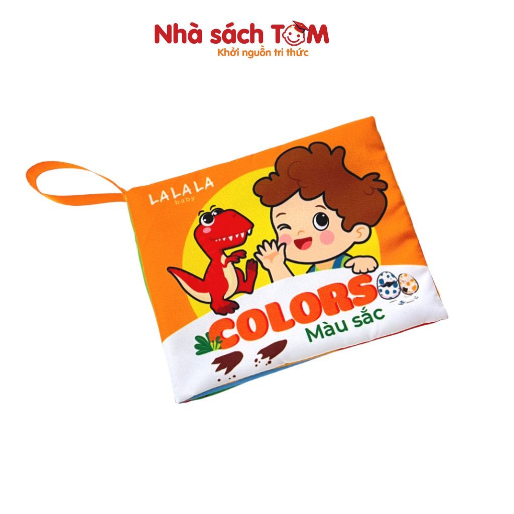 Đồ chơi sách vải song ngữ kích thích đa giác quan cho bé từ 0-3 tuổi - Lalala baby