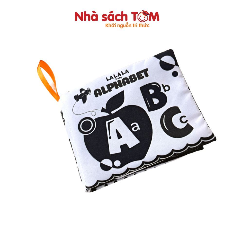 Đồ chơi sách vải song ngữ kích thích đa giác quan cho bé từ 0-3 tuổi - Lalala baby