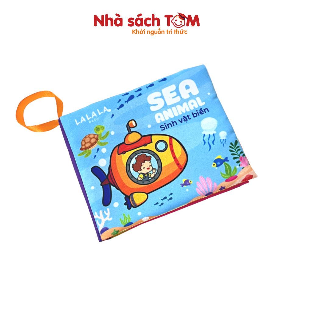 Đồ chơi sách vải song ngữ kích thích đa giác quan cho bé từ 0-3 tuổi - Lalala baby